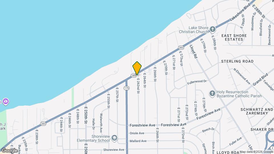 26202 Lakeshore Blvd Map and Location Details