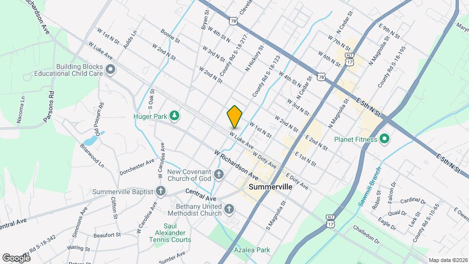103 N Laurel St Map and Location Details