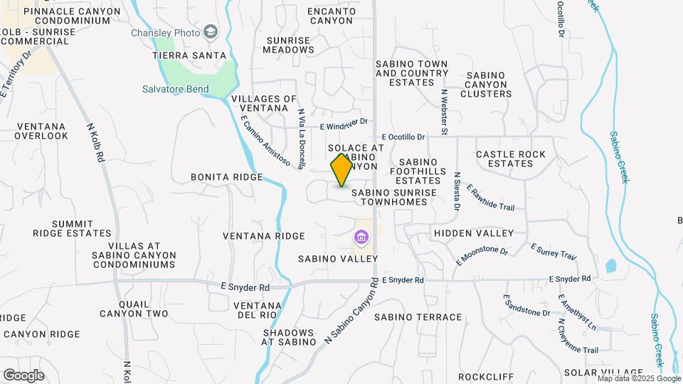 5051 N Sabino Canyon Rd Mapa y Detalles de la Ubicación