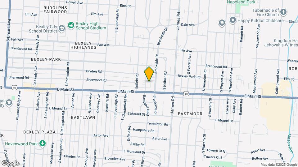 654 Eastmoor Blvd Map and Location Details