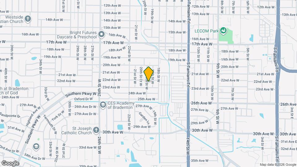 2205 20th St W Map and Location Details