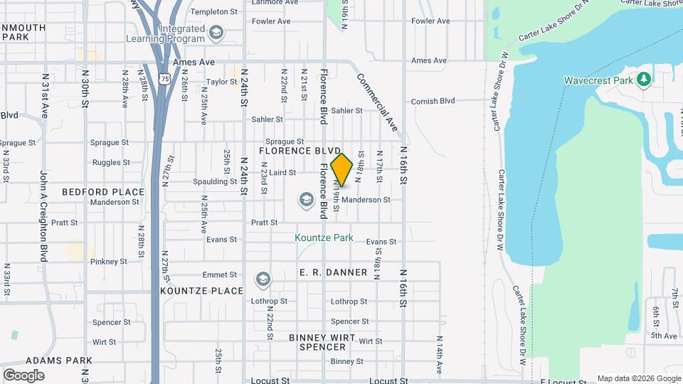 3809 N 19th St Map and Location Details