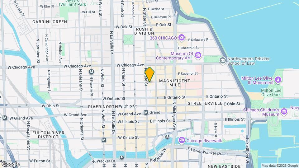9 E Huron St, Unit 1 Map and Location Details