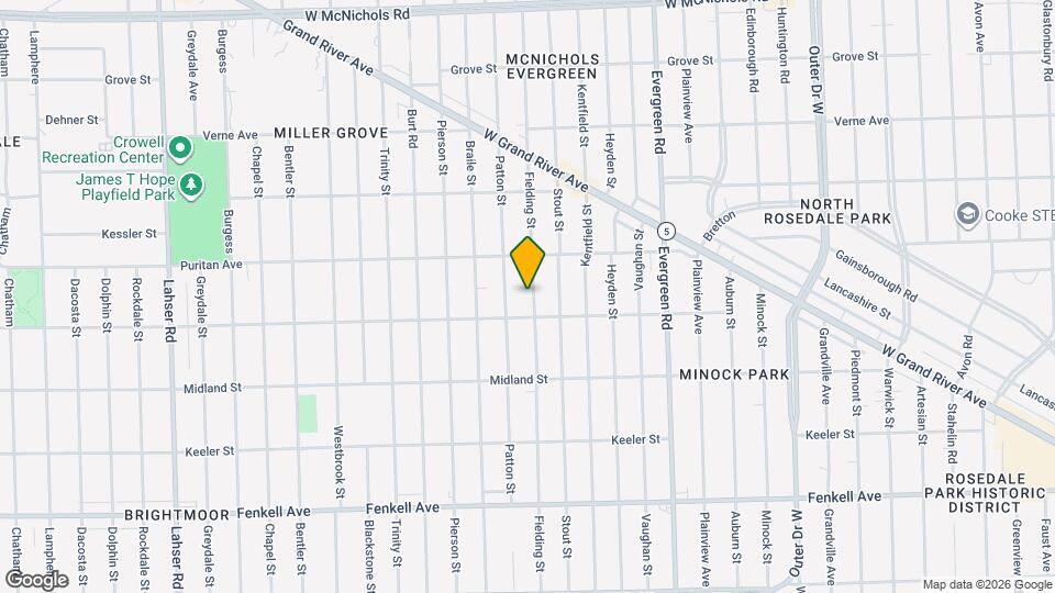 15837 Fielding St Map and Location Details