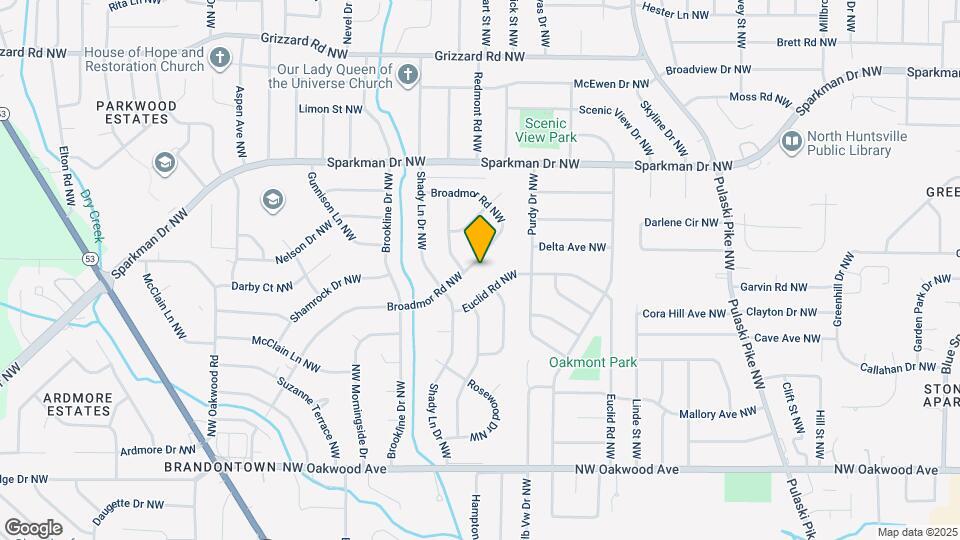 3721 Broadmor Rd NW Map and Location Details