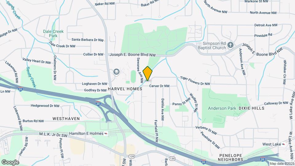 2343 Carver Dr NW Map and Location Details