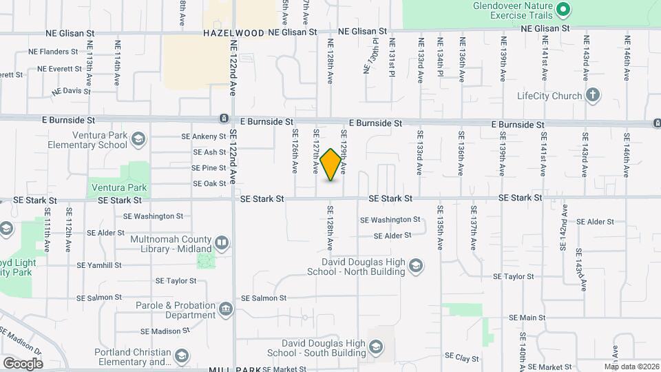 12815 SE Stark St, Unit Stark St Mapa y Detalles de la Ubicación