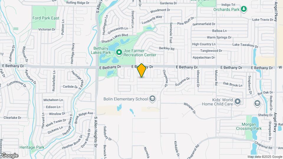 1304 Meredith Dr Map and Location Details