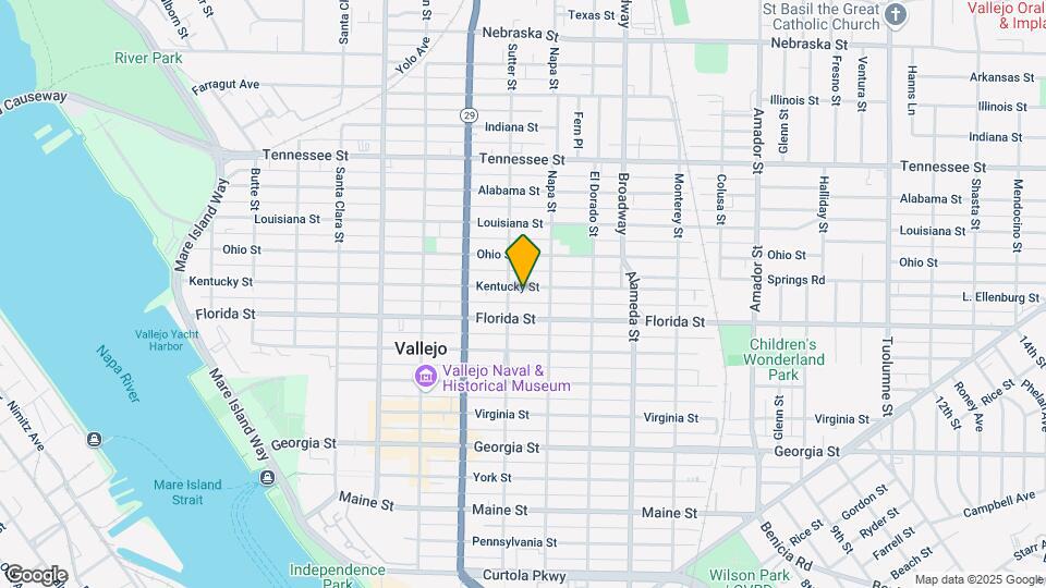 819 Kentucky St Map and Location Details