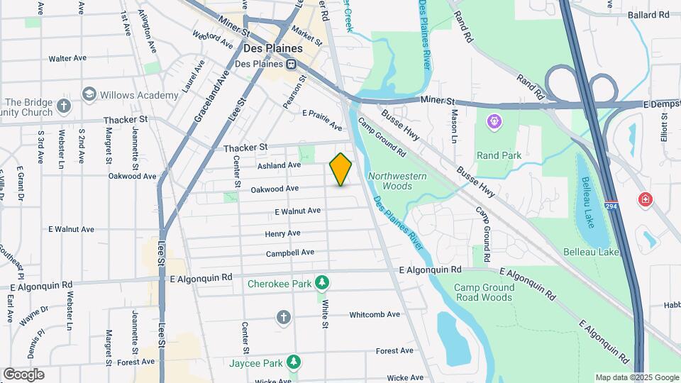 1639 Oakwood Ave Mapa y Detalles de la Ubicación