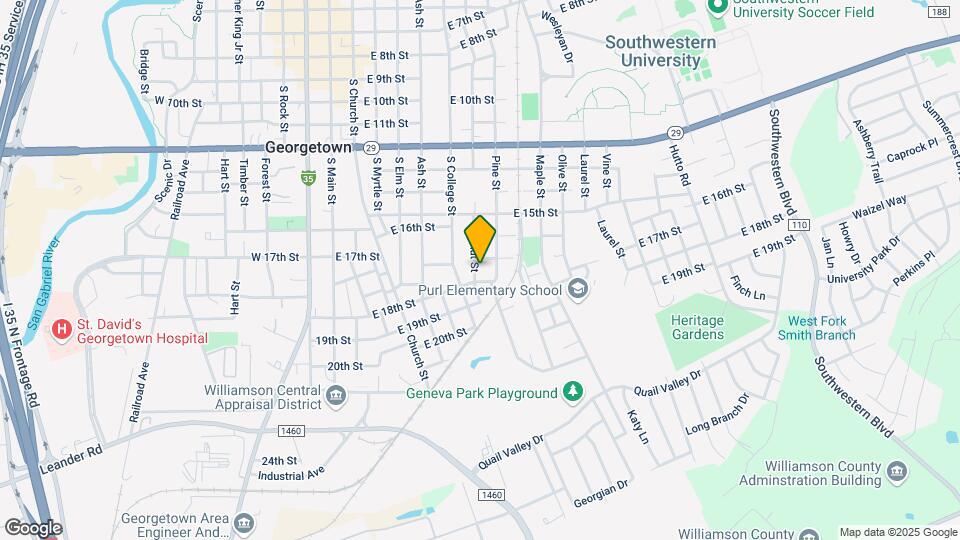 1705 Walnut St Mapa y Detalles de la Ubicación
