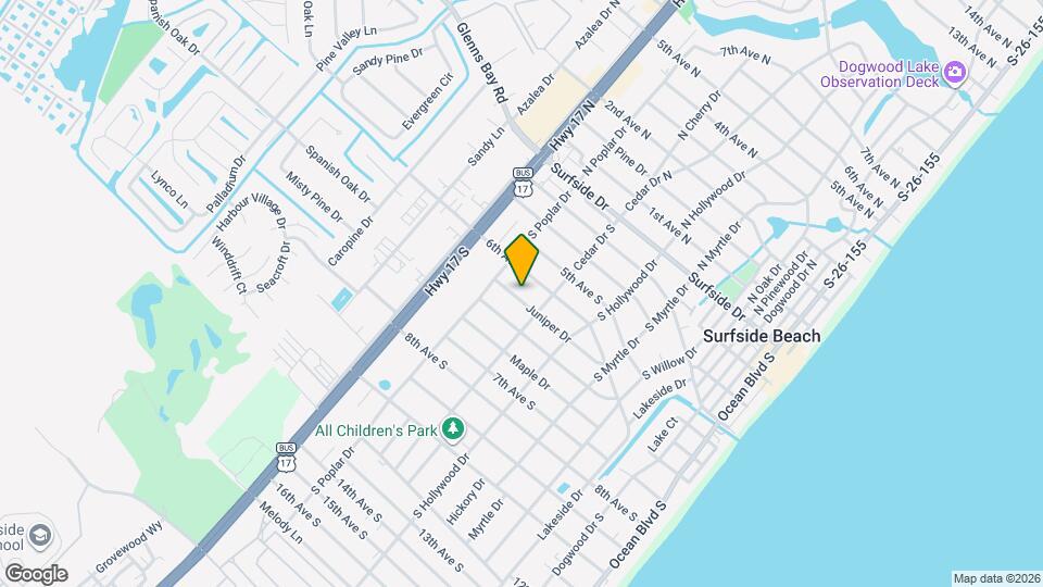 718 Juniper Dr, Unit B Map and Location Details