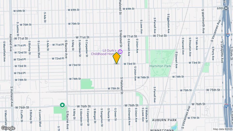 7301 S Green St Map and Location Details