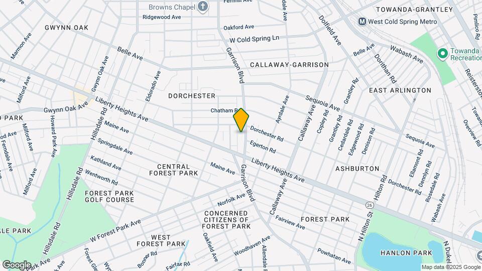 3414 Garrison Blvd Map and Location Details