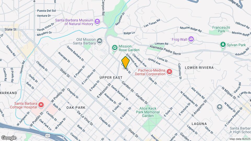 1925 Laguna St Map and Location Details