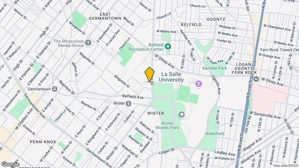 545 E Wister St Mapa y Detalles de la Ubicación