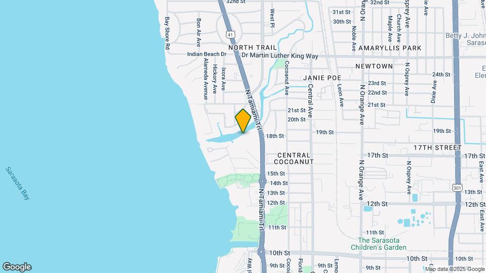 1709 N Tamiami Trl Map and Location Details