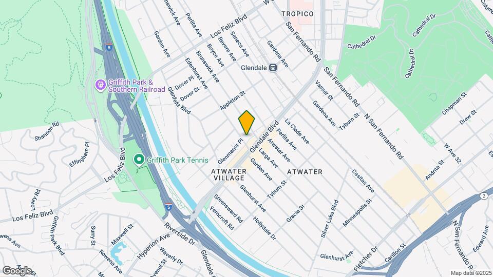 3625 Edenhurst Ave, Unit 3625.5 Map and Location Details