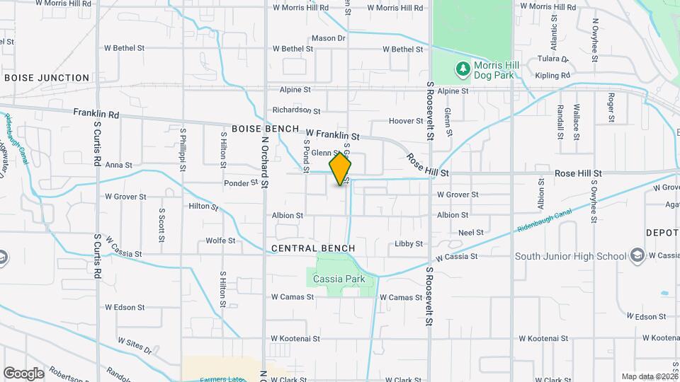 419 S Garden St, Unit Upper Map and Location Details