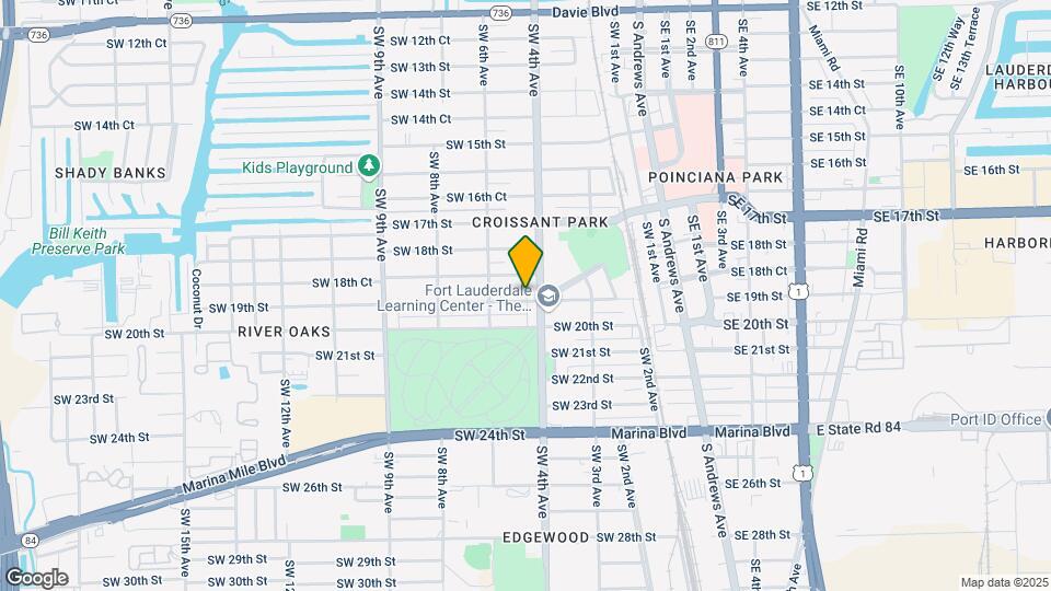 411 SW 19th St Map and Location Details
