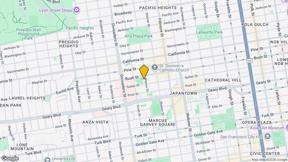 1715 Pierce St Map and Location Details