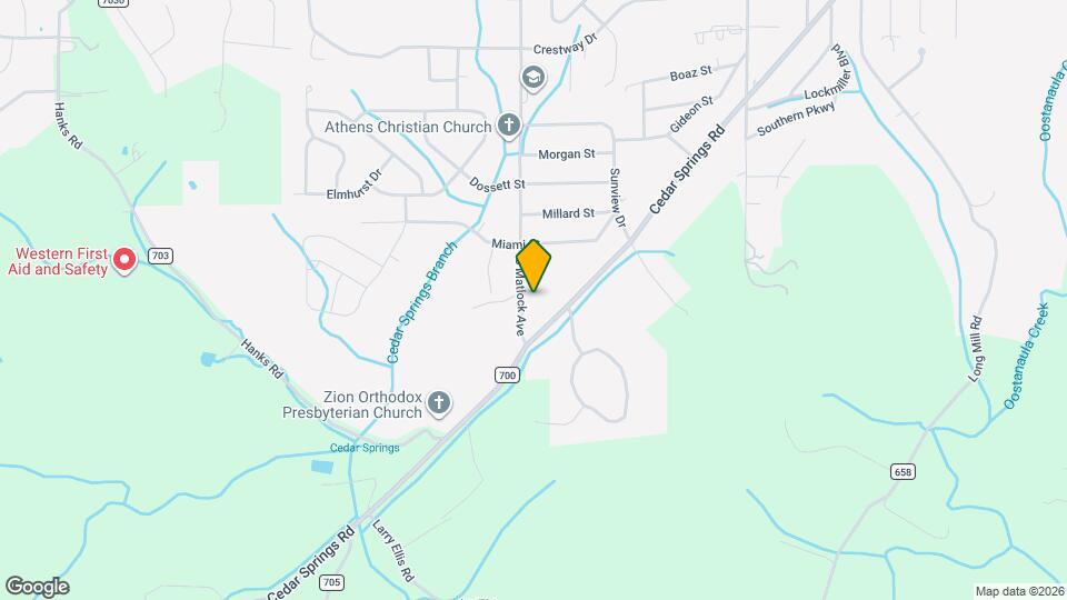 1221 S Matlock Ave Map and Location Details