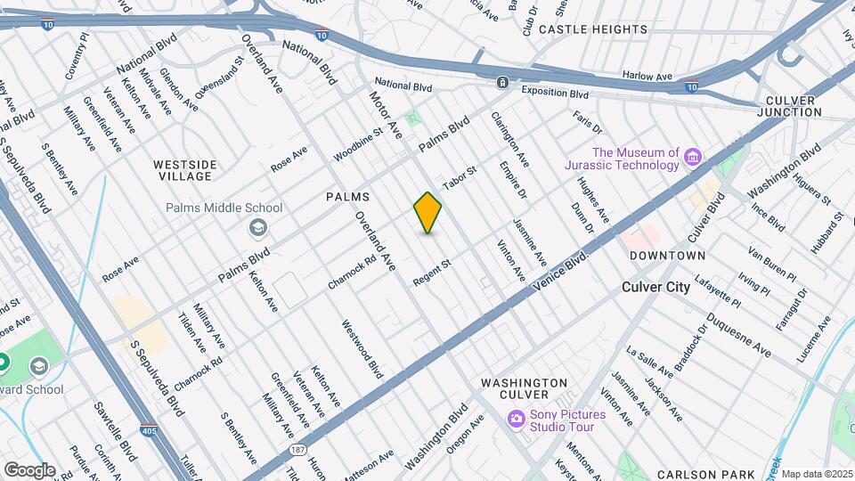 3647 Mentone Ave Mapa y Detalles de la Ubicación