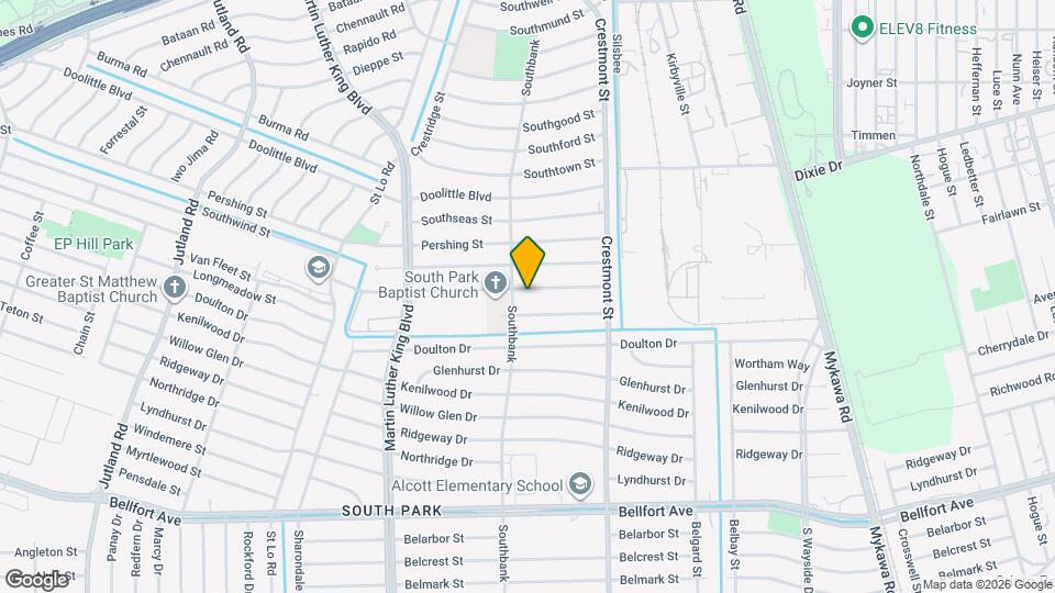 5910 Van Fleet St Map and Location Details