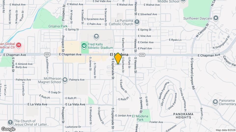 4204-4216 E Washington Ave Mapa y Detalles de la Ubicación
