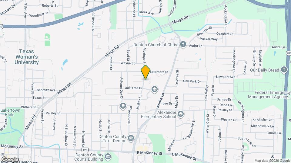 1118 Mulkey Ln Map and Location Details