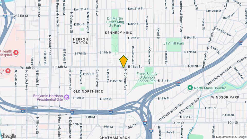 1558 N College Ave Map and Location Details