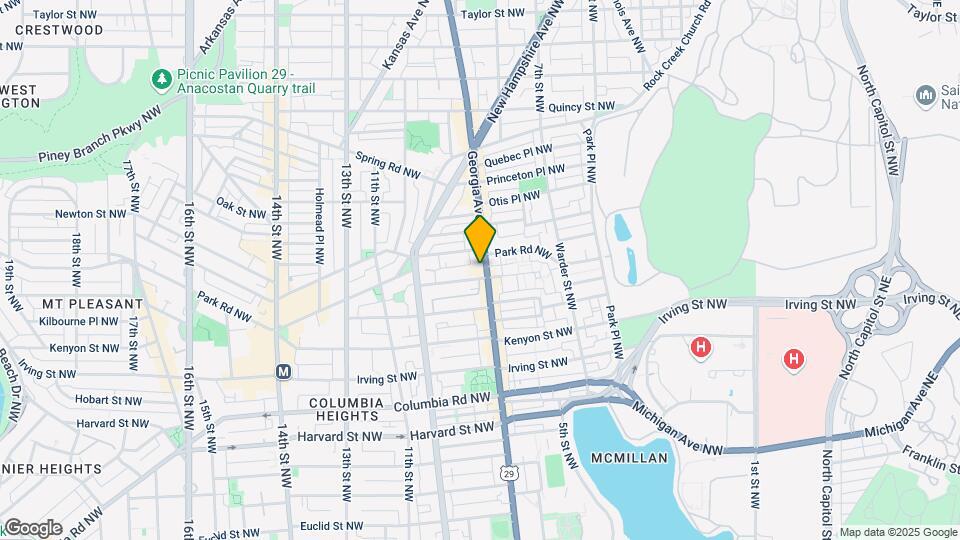 3400 Georgia Ave NW Mapa y Detalles de la Ubicación