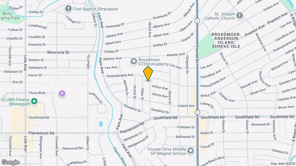 4414 Akard Ave Map and Location Details