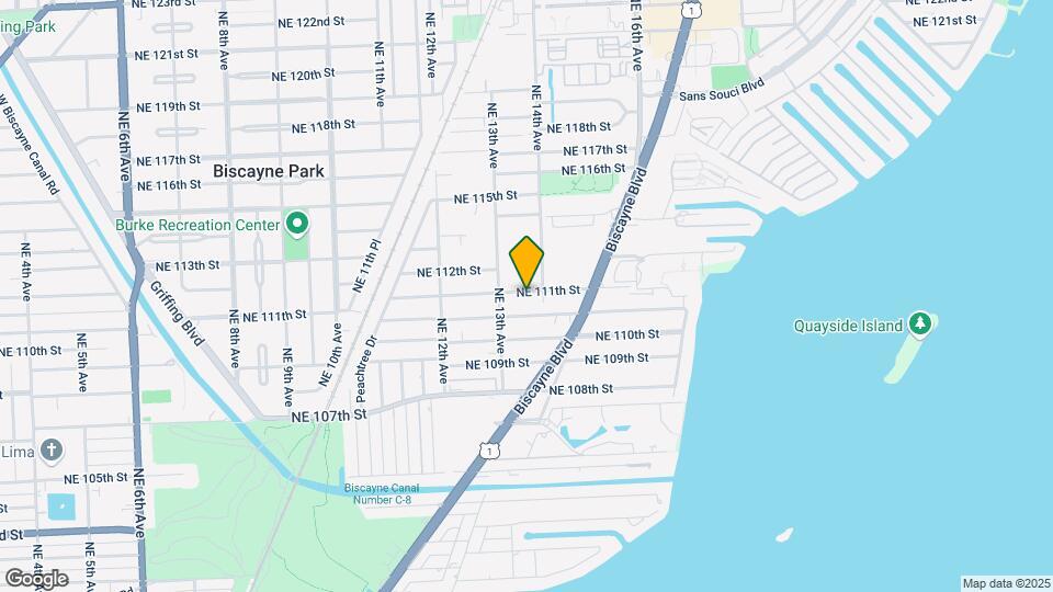 1350 NE 111th St, Unit 3 Map and Location Details