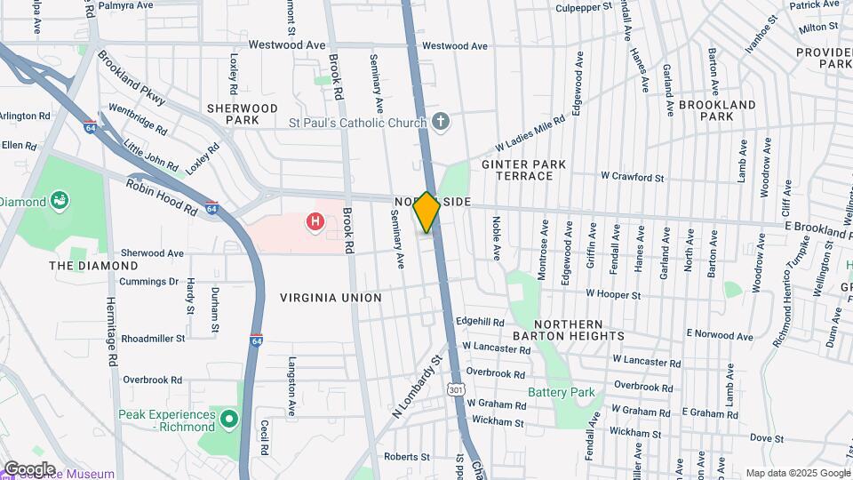 2914 Chamberlayne Ave Map and Location Details