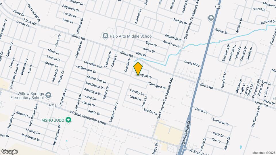 1401 Clairidge Ave Map and Location Details