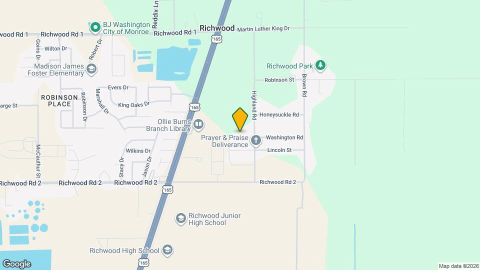 2713 Washington Rd Map and Location Details