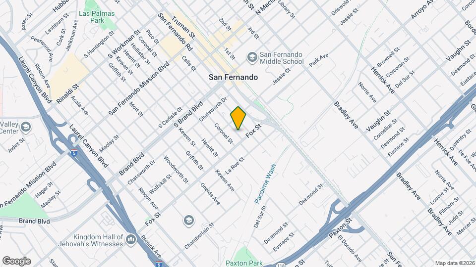 613 Pico St Map and Location Details