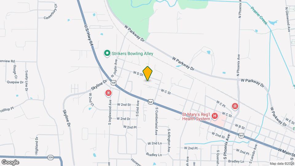 2626 W C St Map and Location Details