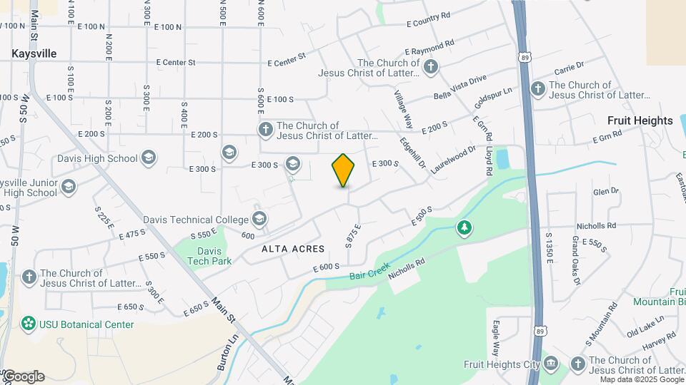 358 S 850 E Map and Location Details