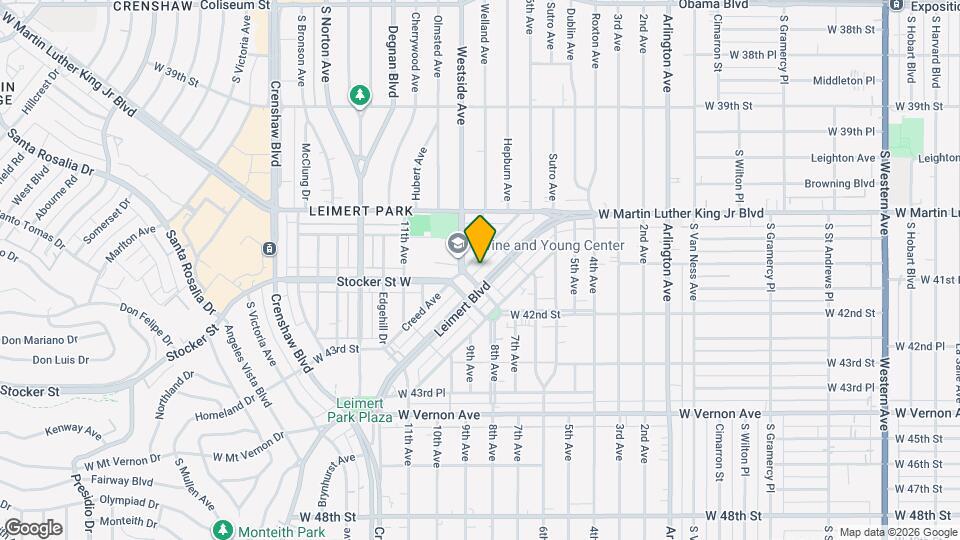 4193 1/2 Leimert Blvd Map and Location Details