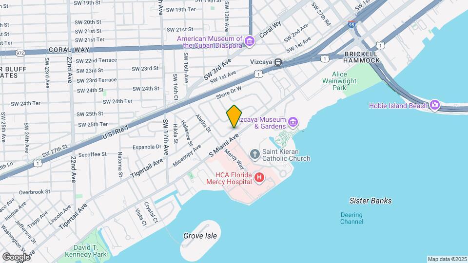 247 Shore Dr S Map and Location Details