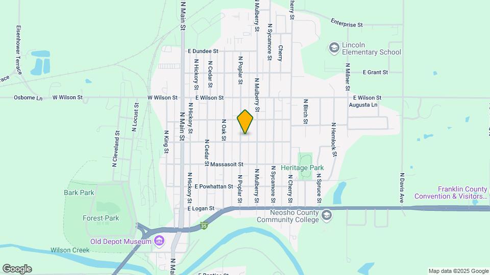 807 N Poplar St Map and Location Details