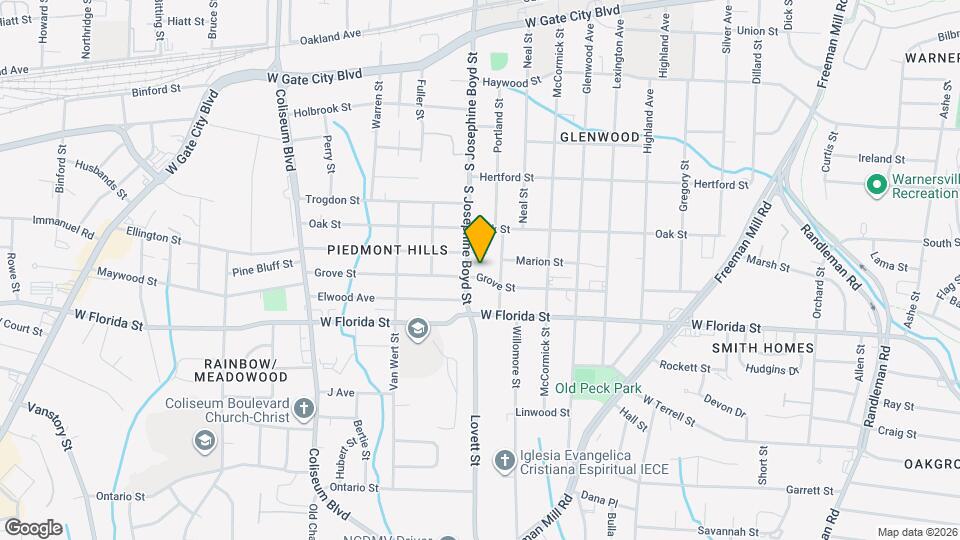 1410 Grove St Mapa y Detalles de la Ubicación