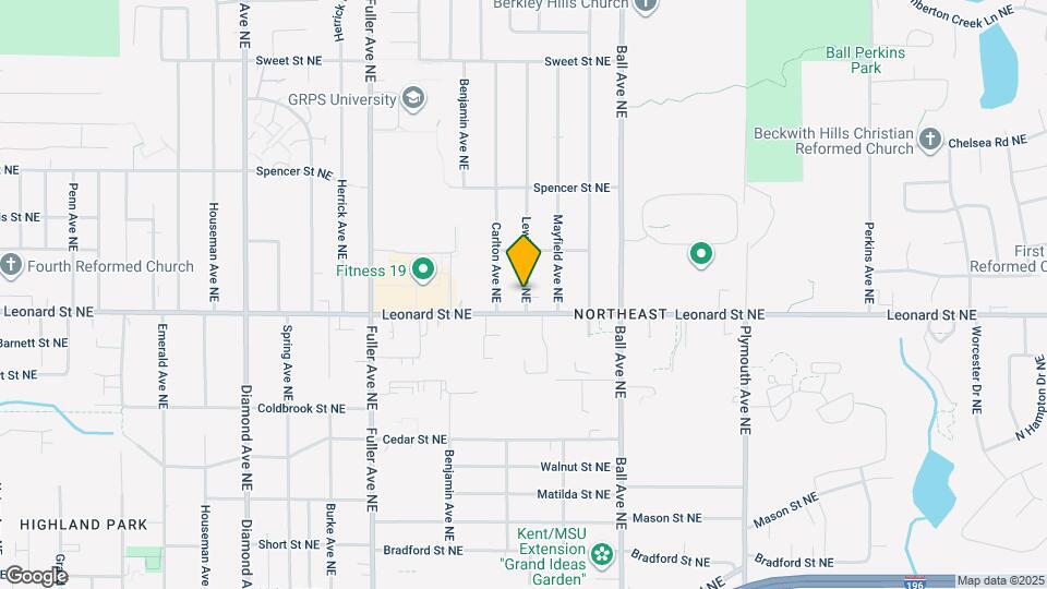 1213 Lewison Ave NE Map and Location Details