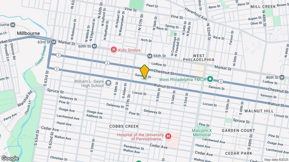 5601 Walnut St Map and Location Details