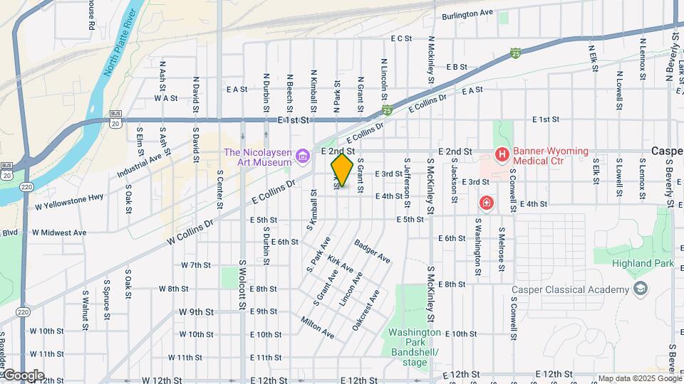345 S Park St Mapa y Detalles de la Ubicación