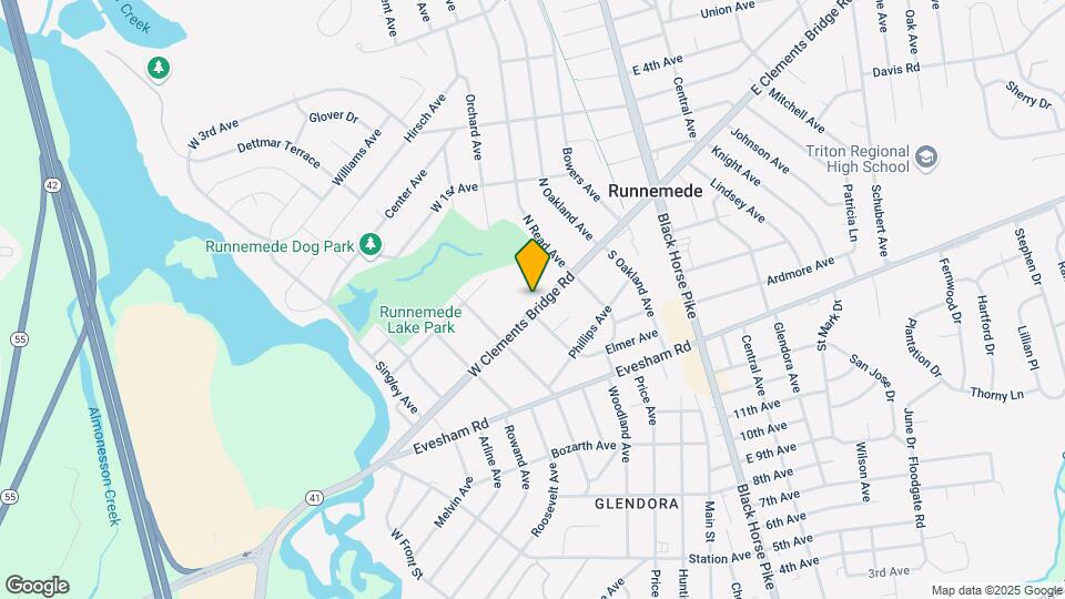 345 W Clements Bridge Rd-Unit -B12 Map and Location Details