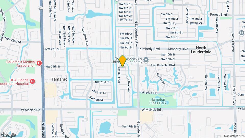 8205 SW 12th St Map and Location Details
