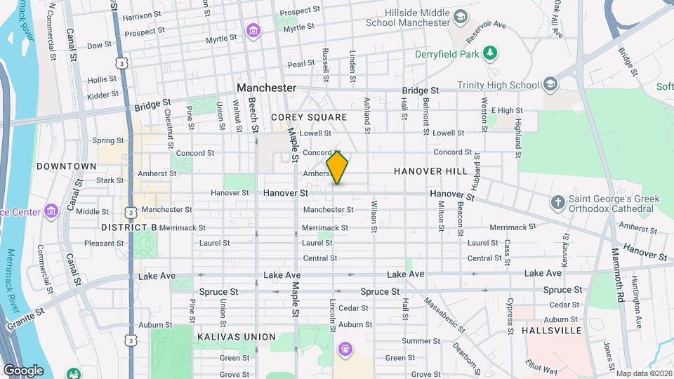 384 Hanover St, Unit D Mapa y Detalles de la Ubicación